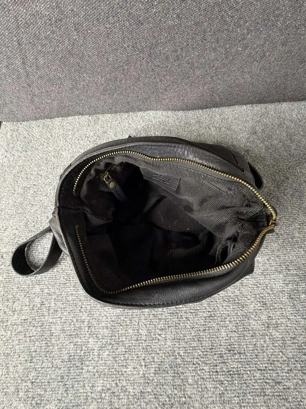 FatFace Black Leather Multifunctional Pia Backpack Handbag